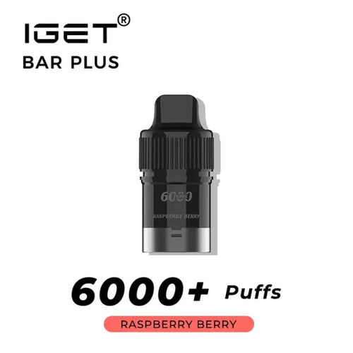 IGET Bar Plus 6000 Pod - Raspberry Berry